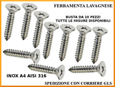 Viti autofilettanti inox usato  Lavagna