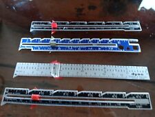 Lot of 4 Vintage 6" Metal Sew & Knitting Gauges. Measurement Rulers Tool Hems for sale  Shipping to South Africa