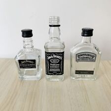 Jack Daniels x3 botellas en miniatura 5cl vacías caballeros solo barril antiguo no 7 segunda mano  Embacar hacia Argentina