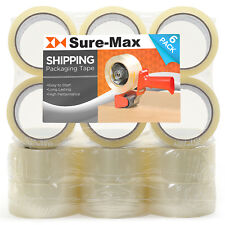 18 Rolls Carton Sealing Clear Packing Tape Box Shipping - 2 mil 2" x 55 Yards for sale  USA