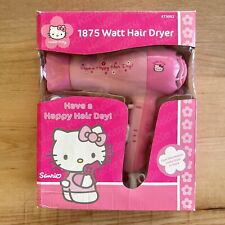 Hello Kitty Pink Hair Blow Dryer KT3052 Sanrio 1875 Watt Cool Shot Button  NEW! for sale  Shipping to South Africa