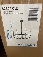 Kichler Capitol Hill 28,75 in. Candelabro clásico de ruedas de bronce 52304 CLZ de 6 luces, usado segunda mano  Embacar hacia Argentina
