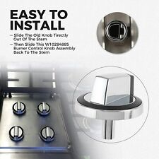 Used, 5x W10284885 Range Surface Burner Control Knob for Whirlpool GasRange Stove Oven for sale  Shipping to South Africa