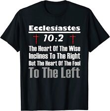 Nuevo limitado Eclesiastés 10:2 Gracioso Camiseta derecha conservadora cristiana segunda mano  Embacar hacia Argentina