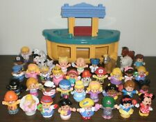 Fisher Price Mattel Assorted Little People & Animals Lot of 39 Figures & Ark for sale  Shipping to South Africa