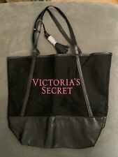 victoria secret red and black tote bag