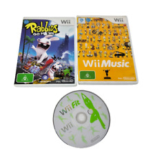 Pacote de jogos Wii (Rabbids, Wii Music + Wii Fit) comprar usado  Enviando para Brazil