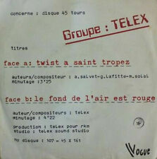 Twist A Saint Tropez Telex Bon Condition for sale  Shipping to South Africa