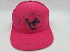 Boné masculino vintage New York Sire Stakes malha caminhoneiro Snapback corrida de cavalos rosa comprar usado  Enviando para Brazil