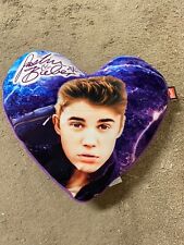 Almohada de cojín de felpa en forma de corazón Justin Bieber 2013 segunda mano  Embacar hacia Argentina