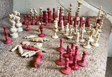 grande quantidade de peças de xadrez da era vitoriana muito finas, belos exemplos comprar usado  Enviando para Brazil