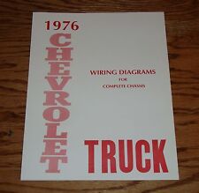 Used, 1976 Chevrolet Truck Wiring Diagrams Manual for Complete Chassis 76 Chevy Pickup for sale  Shipping to United Kingdom