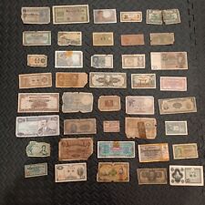 Juego de 40 billetes de banco antiguos de mundo extranjero bien circulados segunda mano  Embacar hacia Argentina