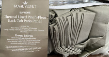 Panel de puerta de patio JCP Royal Velvet plisado térmico lengüeta trasera 100x84" plata salvia segunda mano  Embacar hacia Argentina