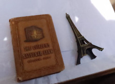 Usado, LOTE Vintage Livro de Cidadãos Salve & Have Banco de Moedas e Estatueta Torre Eiffel Paris NR comprar usado  Enviando para Brazil
