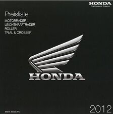 Honda preisliste 2012 gebraucht kaufen  Gladbeck