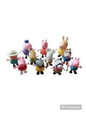Lote de 11 personajes de acción de Peppa Pig Jazwares juguetes fingen jugar tapas de pastel, usado segunda mano  Embacar hacia Argentina