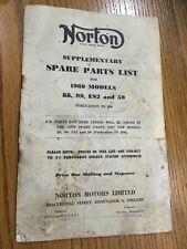 Norton supplementary parts for sale  TENBY