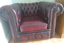 Chesterfield real leather for sale  UK