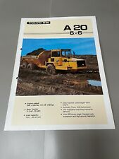 Used, Volvo BM A20 6x6 Articulated Dumptruck Brochure for sale  ALTON