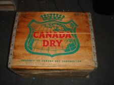 Vintage  CANADA DRY Canada Dry Bottling Wood Shipping Crate Box, used for sale  Shipping to South Africa