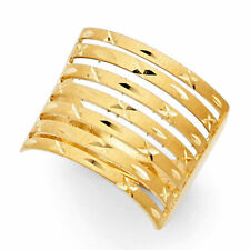 Anillo Semanario de Oro Amarillo Sólido de 18 mm de siete días real anillo oro sólido segunda mano  Embacar hacia Argentina
