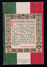 Cartolina bandiera italiana usato  Italia