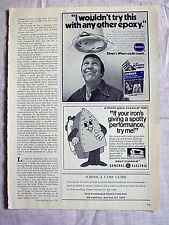 1977 página de publicidad de revista Borden Elmer's pegamento de cemento epoxi anuncio vintage segunda mano  Embacar hacia Mexico