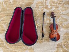 "Instrumento musical para violonchelo mini viola de madera con estuche de juguete con arco - 3,5", usado segunda mano  Embacar hacia Argentina