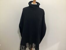 Poncho cape black for sale  WIGSTON