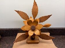Wooden carved flower for sale  SUTTON-IN-ASHFIELD