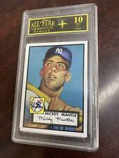 Used, MICKEY MANTLE 1952 Topps Card #311 Reprints YANKEES All-Star Grading 10 🔥 for sale  Mount Ida