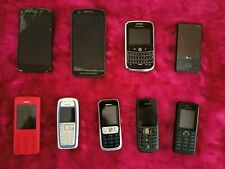 *WOW* "RARE" LOT of 9 Unlocked smartphones cellphones for parts, repair or use, used for sale  Shipping to South Africa