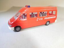 Used, ++ 1:87 H0 Busch 47807 fire brigade Mercedes Sprinter bus long for sale  Shipping to South Africa