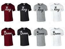 Camisetas King Queen Crown engraçadas AMOR dia dos namorados casais combinando (TSHIRT) comprar usado  Enviando para Brazil