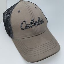 Cabelas Hat Cap  Mens Trucker Brown Mesh Outdoor Logo Fishing Snap Back for sale  Shipping to South Africa
