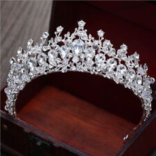 5cm Tall Large Adult Drip Crystal Wedding Bridal Queen Princess Prom Tiara Crown for sale  Shipping to South Africa