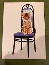 Postkarte katze stuhl gebraucht kaufen  Köln
