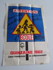 Ancienne affiche ecole d'occasion  La Chapelle-Saint-Luc