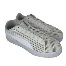 Entrenadores para hombre Puma X plataforma de papel diario corte tejida blanca con cordones 362822 02 segunda mano  Embacar hacia Argentina