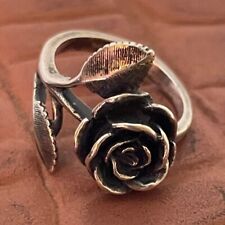 Rare Retired James Avery Sterling Large rose ring (size 4.5) NO RESERVE for sale  San Angelo