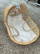 Used, Bitty Baby Lullaby Wicker Basket Bassinet American Girl Moses Style for sale  Shipping to South Africa