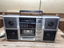VINTAGE BOOMBOX SANYO M9840 PORTABLE RADIO CASSETTE RECORDER PLAYER *READ* for sale  Shipping to South Africa