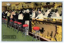 1941 Cowboy Bar Rústico Bar Interior Jackson Wyoming WY Vintage Postal Antigua segunda mano  Embacar hacia Argentina
