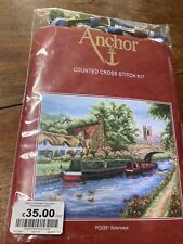anchor counted cross stitch kits waterways pce891 for sale  WOKINGHAM