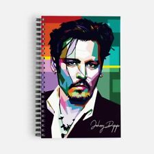 Best Seller! Johnny Depp - Impressão artística personalizada - Caderno, diário ou caderno de esboços, usado comprar usado  Enviando para Brazil