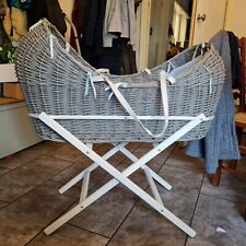 Grey wicker baby for sale  LEICESTER