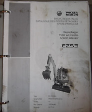 Wacker Neuson EZ53 Excavator Parts Manual Book Catalog for sale  Shipping to South Africa