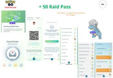 Pokémon Go - 50 Raid Pass + 50 Bagon + Friend Finder Plantinum, Medalha Plantinum comprar usado  Enviando para Brazil