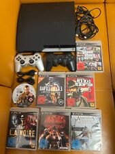 Sony PlayStation 3 PS3 Slim 160GB Black Tested 2x Controller, Games for sale  Shipping to South Africa